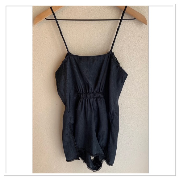 Victoria’s Secret Gold Label Vintage Romper Black Size Small - Picture 7 of 8